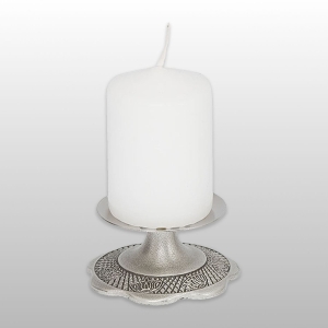 ŚWIECZNIK PAPIESKI ODLEW KOLOR SREBRO-PATYNA 2,8CM