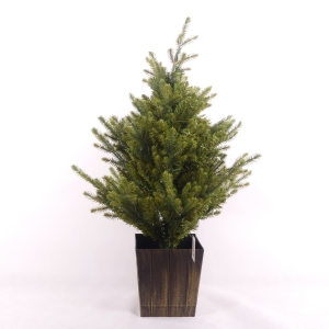 CHOINKA ZIELONA LED 90 CM (W DONICZCE)