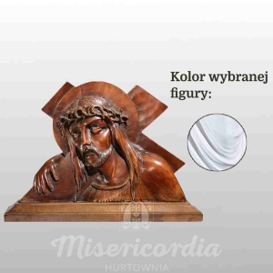 GŁOWA CHRYSTUSA 27X21CM BIAŁY (129)