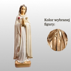 MATKA BOŻA RÓŻA DUCHOWNA 50CM WŁOSKIE ZŁOTO (465)