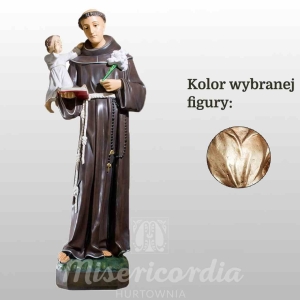 ŚW. ANTONI Z PADWY 120CM WŁOSKIE ZŁOTO (700)