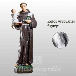 ŚW. ANTONI Z PADWY 120CM SREBRNY (700)