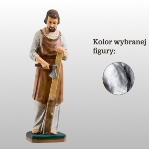 ŚW. JÓZEF RZEMIEŚLNIK 80CM SREBRNY (757)