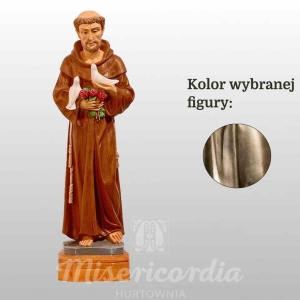 ŚW. FRANCISZEK (Z GOŁĄBKAMI) 50CM ZŁOTY (806)