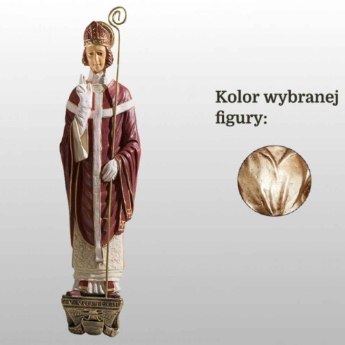 ŚW. WOJCIECH - PŁASKORZEŹBA 43CM WŁOSKIE ZŁOTO (898)
