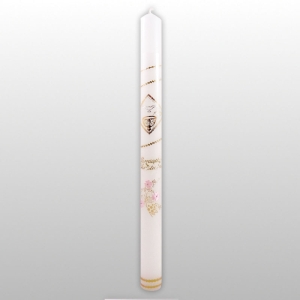 ŚWIECA -CHRZCIELNICA -KWIATEK RÓŻOWY