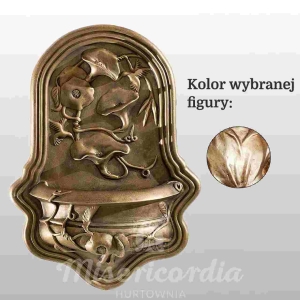 MISA Z KWIATAMI 50CM WŁOSKIE ZŁOTO (945)