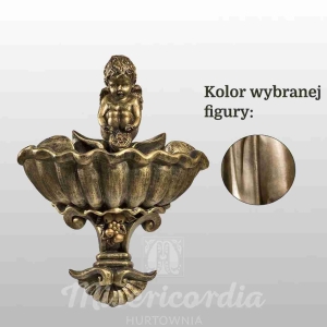 ANIOŁEK SIEDZĄCY NAD MISĄ 38CM ZŁOTY (950)