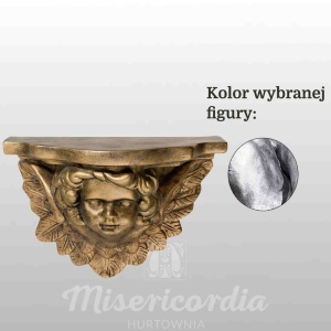 ANIOŁEK - PODSTAWA 27x25x14CM SREBRNY (972)