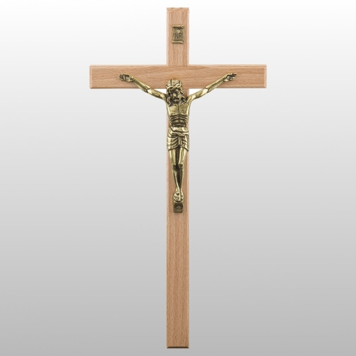 KRZYŻ WISZĄCY DREWNO KOLOR NATURALNY 27CM