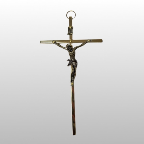 KRZYŻ WISZĄCY TRADYCYJNY MOSIĄDZ 15,5/8CM 