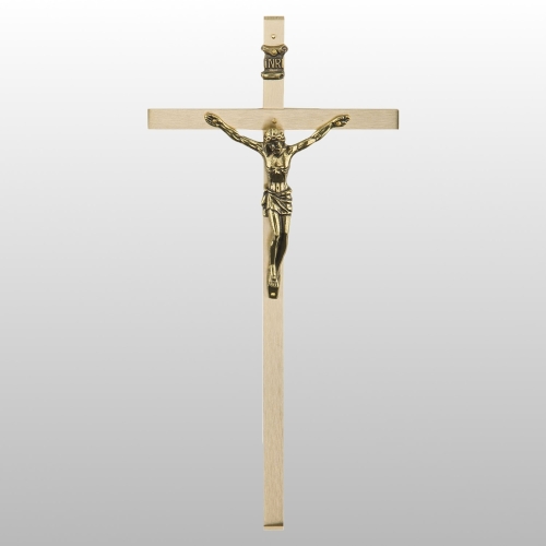 KRZYŻ WISZĄCY TRADYCYJNY MOSIĄDZ PŁASKI 25/12CM 