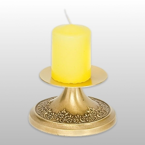 ŚWIECZNIK PAPIESKI MOSIĄDZ-PATYNA 5CM