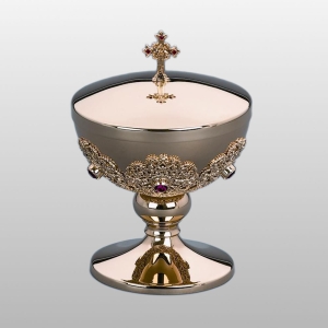 PUSZKA Z KAMIENIAMI h - 17 cm, Ø czaszy 12 cm, (51688)