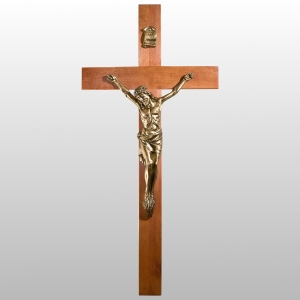 KORPUS CHRYSTUSA 65 CM ZŁOTY NA KRZYŻU 125 x 60 CM (178)