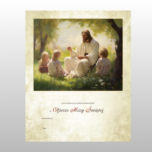 NOWOŚĆ OBRAZEK KOMUNIJNY NR 226