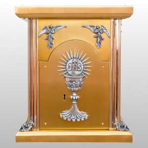 TABERNAKULUM IHS KIELICH SREBRNY