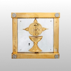 TABERNAKULUM KIELICH + IHS ( 37 x 30 x 30 CM ) ADORACJA