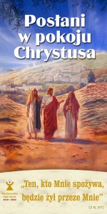 BANER Z HASŁEM: Posłani w pokoju Chrystusa (posłani_03)