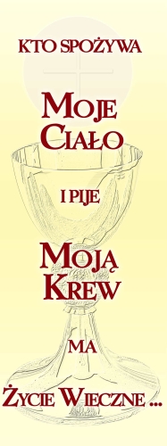 BANER TRANSPARENT - KIELICH  KTO SPOŻYWA MOJE CIAŁO...(t_52)