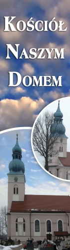 BANER TRANSPARENT - KOŚCIÓŁ NASZYM DODMEM (t_49a)