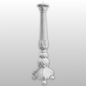 LICHTARZ ŻYWICZNY 74 CM BIAŁY (965)