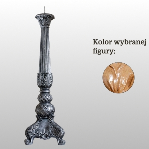 LICHTARZ ŻYWICZNY 74 CM KOLOR DREWNA (965)