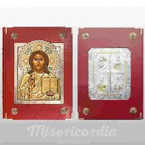 ETUI NA EWANGELIARZ - CHRYSTUS PANTOKRATOR + 4 EWANGELISTÓW (52216)