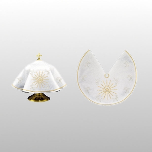 WELON NA PUSZKĘ BIAŁY HAFT IHS ( 45cm ŚR. - Z WYCIĘCIEM) (52600)