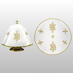 WELON NA PUSZKĘ BIAŁY HAFT IHS ( ŚR. 53cm .- OKRĄGŁY) (52613)