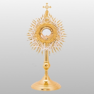 MONSTRANCJA 57 CM ZE SREBR.GAŁĄZKAMI