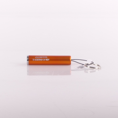 LATARKA PLASTIKOWA - BRELOK, POMARAŃCZOWA