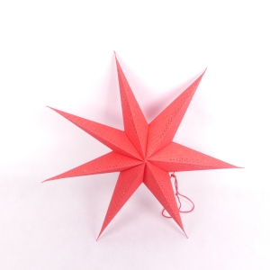 GWIAZDA DEKOR.PAPIEROWA 60cm CZERWONA