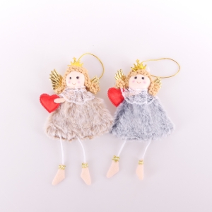 ZAWIESZKA ANIOŁEK Z GWIAZDKĄ/SERDUSZKIEM 16 CM