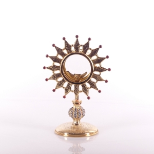 MONSTRANCJA ZŁOCONA WYS. 25 CM