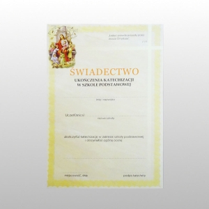 ŚWIADECTWO -SZKOŁA PODSTAWOWA