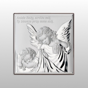 OBRAZEK ANIOŁ Z LATARENKĄ MODLITWA 10x10