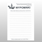 WYPOMINKI DUŻE A5 100 szt .