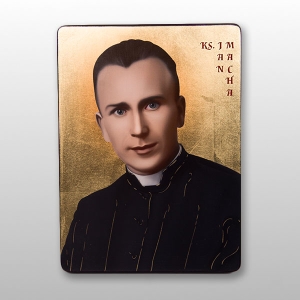 IKONA KS.JAN MACHA ŚREDNIA 17x23