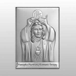 OBRAZEK KOMUNIA JEZUS PAMIĄTKA I KOMUNII ŚWIĘTEJ 7x11