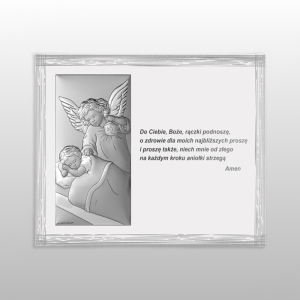 PANEL ANIOŁ Z LATARENKĄ BIAŁY MODLITWA 25x18