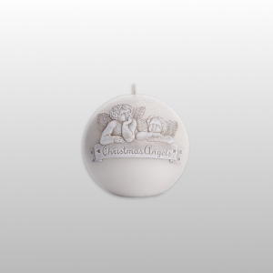 ŚWIECA CHRISTMAS ANGELS PEARL Kula 100