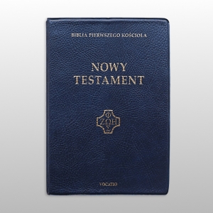 NOWY TESTAMENT- KIESZONKOWY BPK- OKŁADKA PVC GRANATOWA