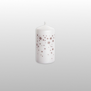 ŚWIECA WINTER STARS SŁUPEK 50x100