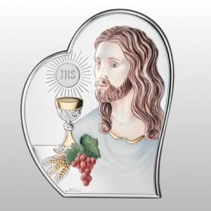 OBRAZEK KOMUNIA JEZUS SERCE9x11 KOLOR