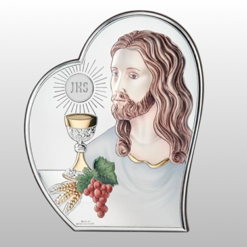 OBRAZEK KOMUNIA JEZUS SERCE9x11 KOLOR