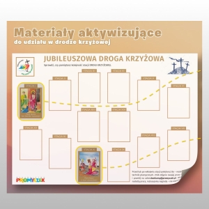 KONTROLKI DROGA KRZYŻOWA +NAKLEJKI DLA DZIECI- 50 szt
