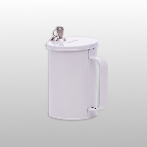 SKARBONKA Z UCHWYTEM ZAMYKANA BIAŁA