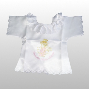 KOSZULKA WYPALANA ANIOŁ DUŻY HAFT RÓŻOWY