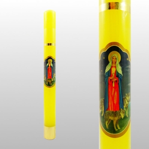 GROMNICA ŻÓŁTA - NAKLEJKA WILK ( 30 x 3 cm )